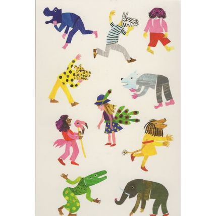 Cast of Polar Bear Polar Bear What Do You Hear Eric Carle Book Postcard