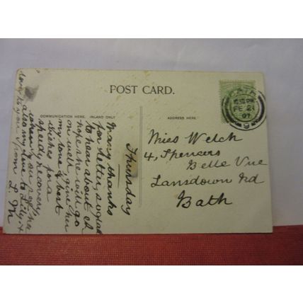 LONDON BRIDGE used antique postcard 1907 pm =