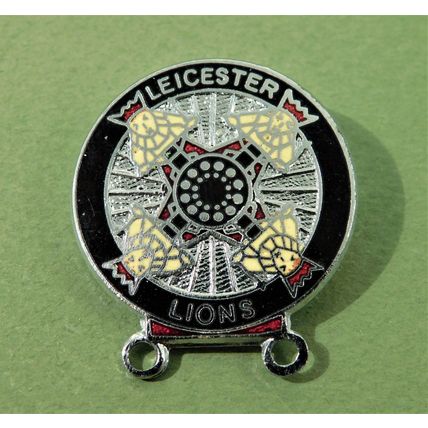 Vintage Leicester Lions Speedway Metal Enamel Pin Badge