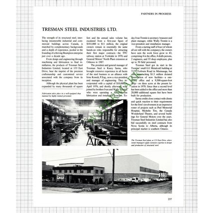 Brampton Canada Tresman Steel / The Marlatt Group Marlatt-Dennis - 1980s Article