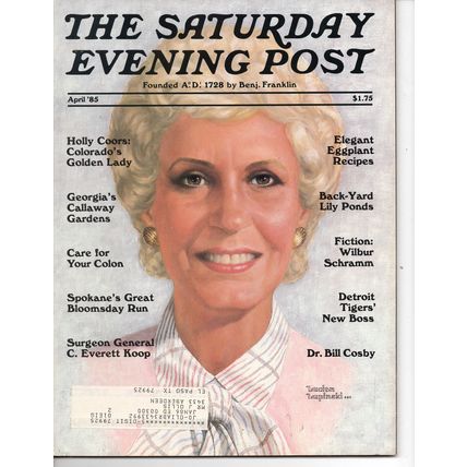 Saturday Evening Post April 1985 Holly Coors: Colorado's Golden Lady