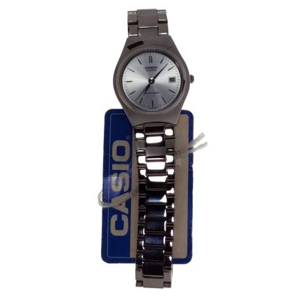 NEW Casio Ladies Round White Dial Date Metal Wristwatch Watch LTP1170A 7ARDF