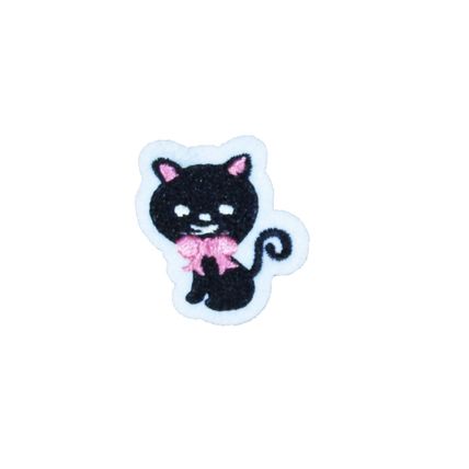 Black Cat Kids Children Iron on Patch Patches Motif Badge Embroidered Craft P371
