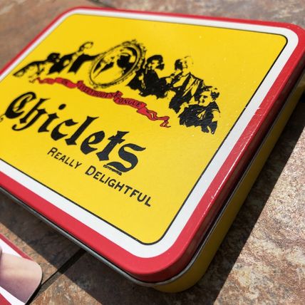1994 Chiclets Gum Metal Tin Warner Lambert Company Mondelez Really Delightful