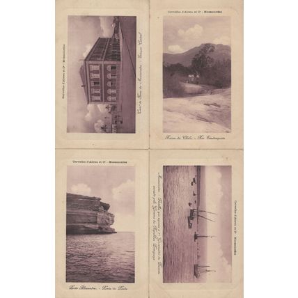 Angola Mossamedes 4x Ship River Antique African Postcard s