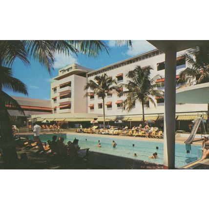 Jaragua Hotel Dominican Republic Swimming Pool Postcard
