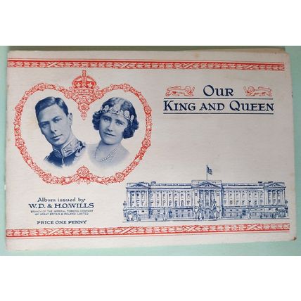 GB Wills Cigarette card set in album 1937 Our King and Queen