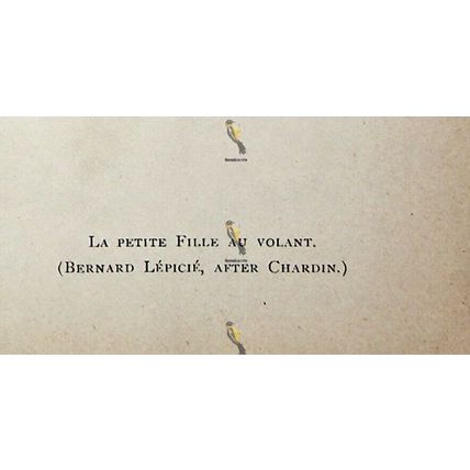Petite Fille Au Volant, Bernard Lepicie, Book Illustration (Print), 1902