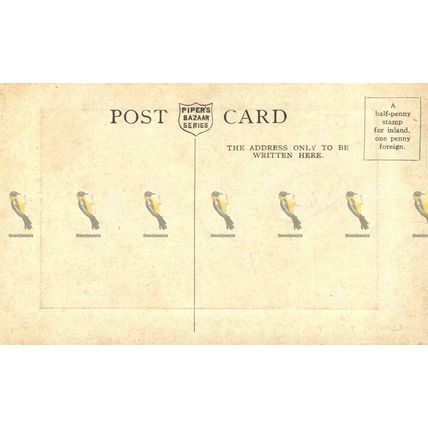 Llanthony Abbey, Monmouthshire, Rare Pipers Bazaar Postcard