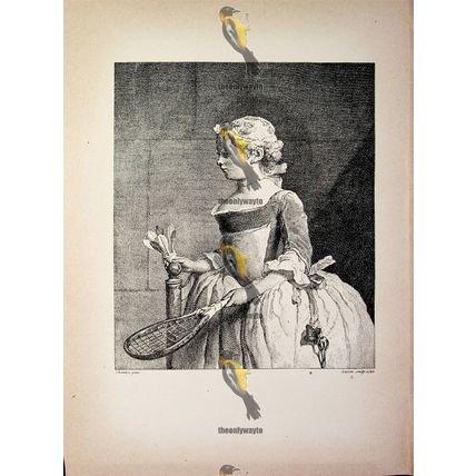 Petite Fille Au Volant, Bernard Lepicie, Book Illustration (Print), 1902