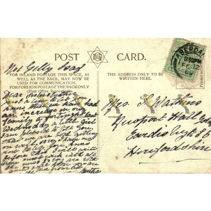 Conway Castle, N Wales, Rare DG & G, Germany, Postcard, 1909