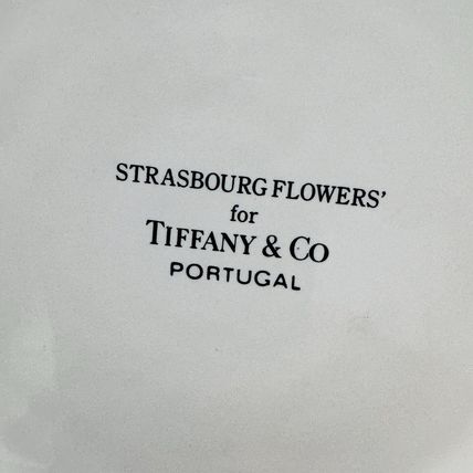 Tiffany & Co STRASBOURG FLOWERS Ceramic Painted Planter Vase Floral Decorative