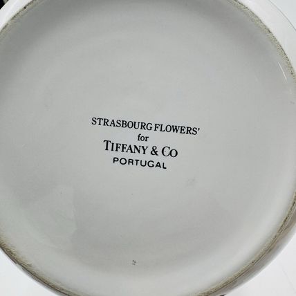 Tiffany & Co STRASBOURG FLOWERS Ceramic Painted Planter Vase Floral Decorative