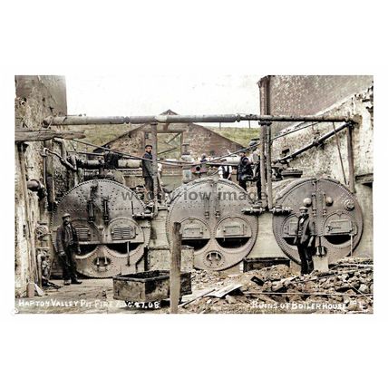 ptc1071 - Ruins of Boiler House Hapton Valley Pit Fire 1908 , Lancs - print 6x4