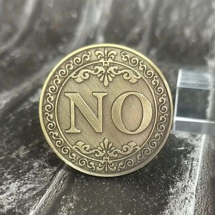 Yes No Decorative Decision Coin Heads Tails Gift Desktop NEW **UK Seller**
