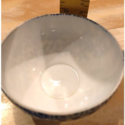 Vintage Japan Ware Tea Cup Saucer White Blue Phoenix Bird Floral Porcelain