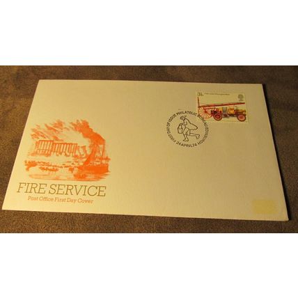 1974 GB FDC Cover - Fire Service / Brigade - Bureau frank