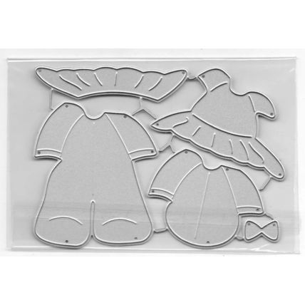 Clothing Die Set. App 12x8.5cm. Die Cutting Cardmaking Scrapbooking Crafts