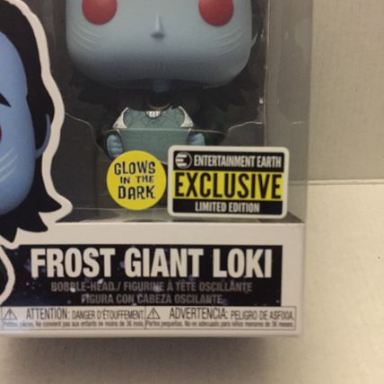 NEW Marvel Infinity Saga Frost Giant Loki Glow in the Dark Funko Pop Figure #126