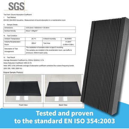 Art3D 4-Pack Wedge Design Acoustic Foam Panels, 48" X 24" X 2" High-Density Soun