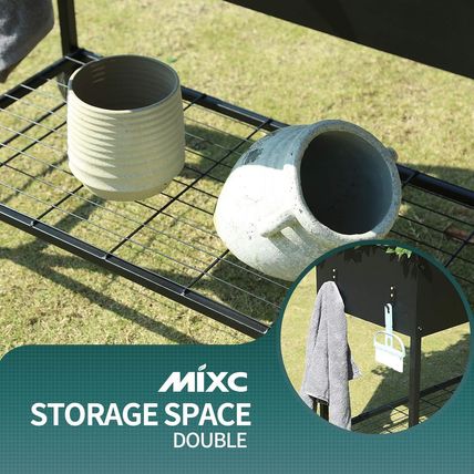 MIXC 50 * 26 * 31 Large Metal Raised Garden Beds with Legs, Elevated Planter Box
