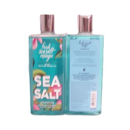 Bath & Body Works Fresh Sea Salt Mango Monoi Oil Shower Gel 8 oz - 2 Pack