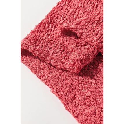 Flamingo Textured Knit U Neck Slim Fit Sweater Vest