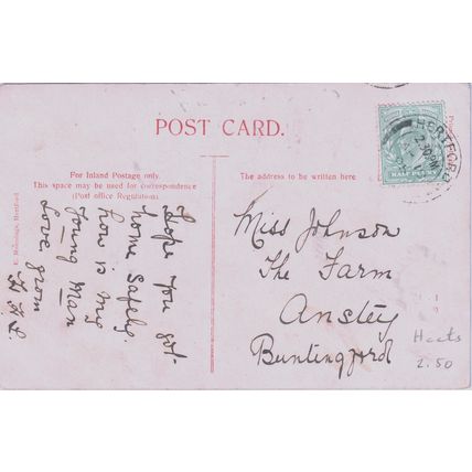 Mill Broxbourne Hertfordshire Postcard nice clear postmark (QHER358)