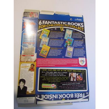 Nestle 2005 Shreddies Cereal Box EMPTY 500g Fantastic Books Pirate Brother