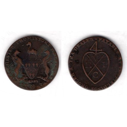 Great Britain. Manchester Halfpenny 1793. dy15215