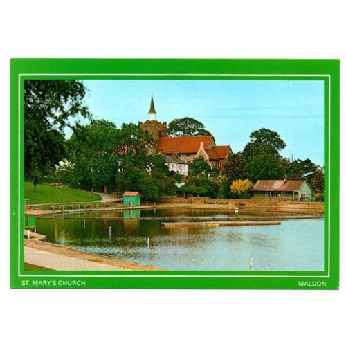 Essex, St. Mary's Church, Maldon. Colourmaster postcard PLX8105