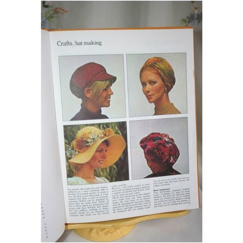 Vintage Crochet Knitting Craft Sewing Pattern Book Golden Hands Hardback