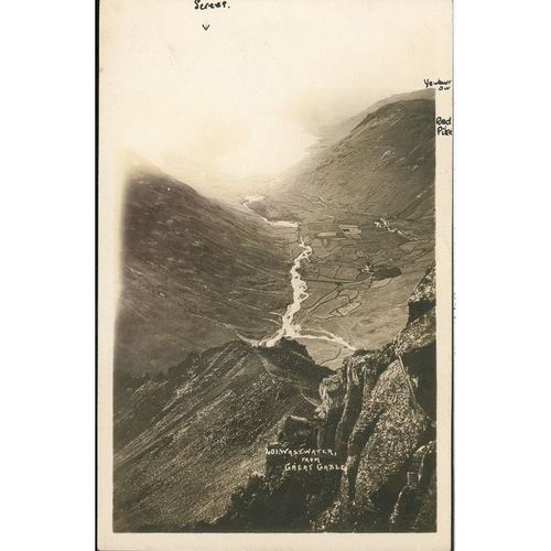 Vintage Real Photograph PC - Wastwater From Great Gable, Cumbria - 401
