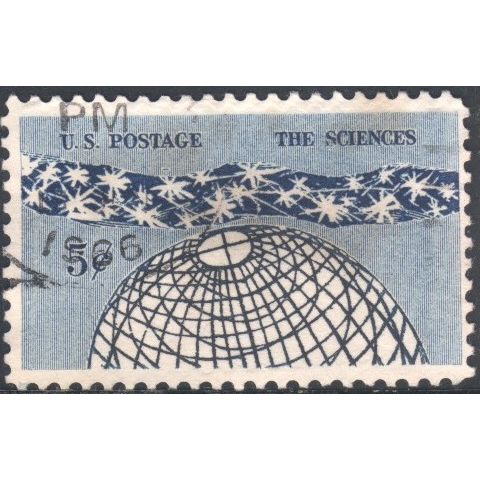 USA 1963 - SG1219 - 5c black, red & blue - "The Sciences" - used