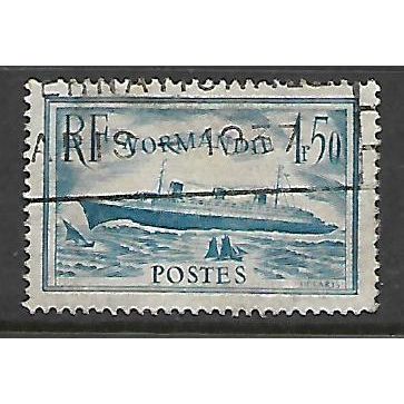 FRANCE 1935 NORMANDIE 1F.50 BLUE SG 526 FINE USED#2
