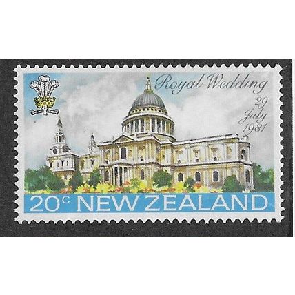 NZL 1981 20c 'ROYAL WEDDING' FINE USED (EBID74-364)