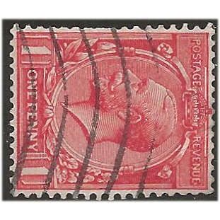 1924 SG419a 1d Scarlet Wmk Block Cypher Sideways Good/Fine Used ..