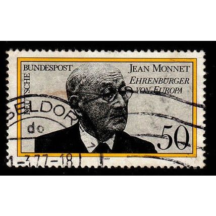 Germany 1977 Bundespost Jean Monnet 50Pfg Used Stamp.