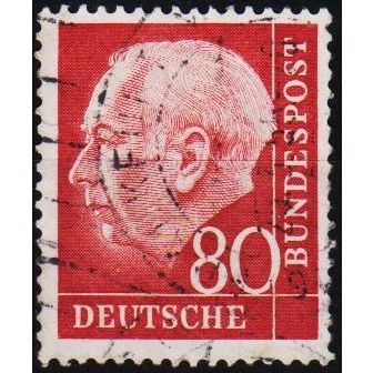 Germany. 1954 80pf S.G.1118 Used