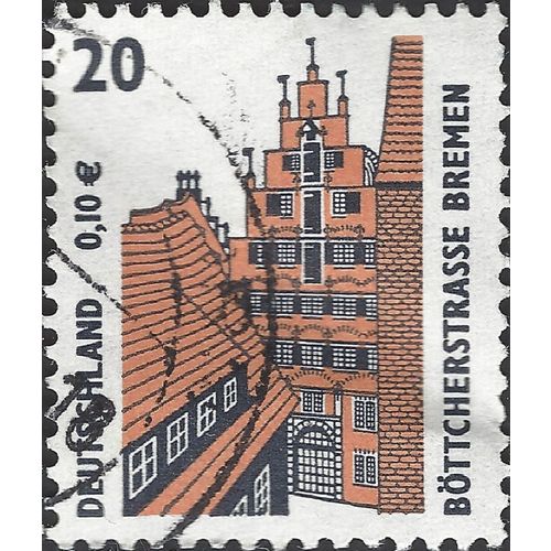 GERMANY, Bottcherstreet, Bremen, black 2001, 20pf €0.10