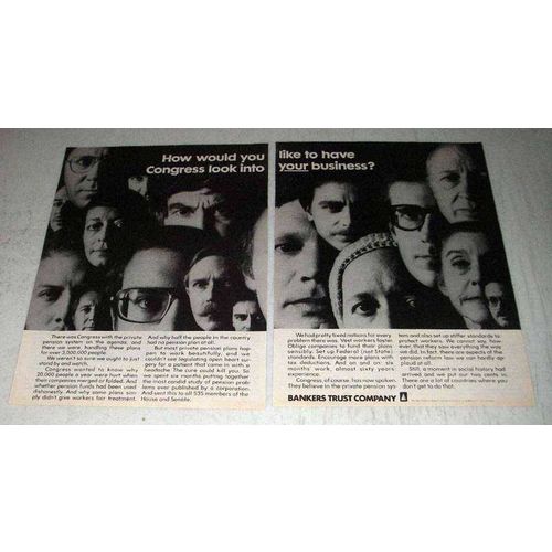 1975 Bankers Trust Company Ad - Congress Look Into