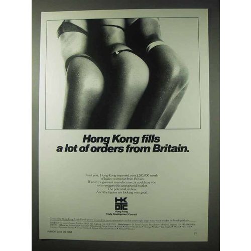 1984 Hong Kong Ad - Fills A Lot of Orders from Britain