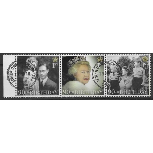 2016 SE~TE STRIP 1ST 'QUEENS 90TH BIRTHDAY' FINE USED (EBID54-646XL)