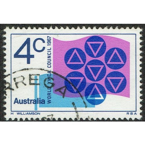 Australia 1967 World YWCA Meeting 4c Deep Blue Ultramarine and Purple SG412 FU