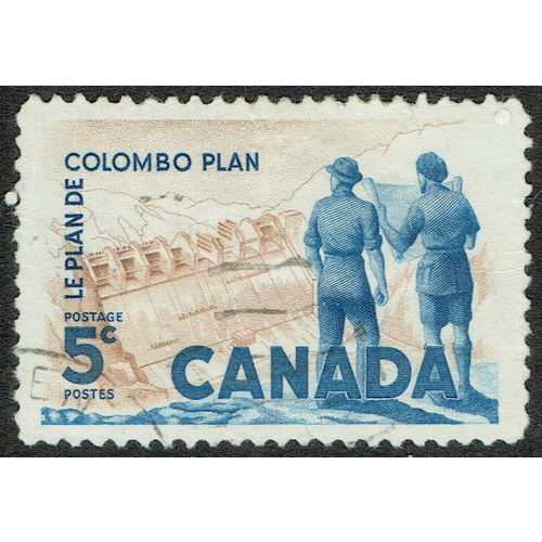 Canada 1961 10th Anniversary of Colombo Plan 5c Blue and Brown SG520 FU