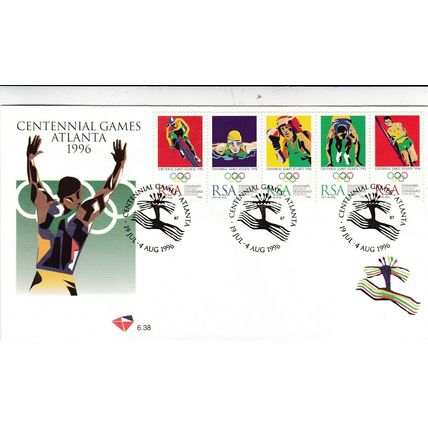 South Africa 1996 Olympic Games Atlanta FDC special cancel Unaddressed VGC