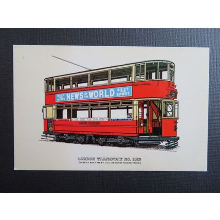 London Transport No.1025, Prescott-Pickup Postcard