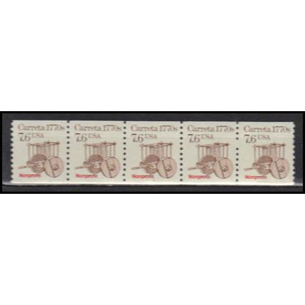 2255 7.6c Carreta Fine MNH Dry Gum PNC 1/5 X2899