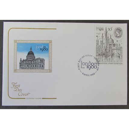 COTSWOLD - LONDON 1980 INTERNATIONAL STAMP EXHIBITION FIRST DAY COVER 1980