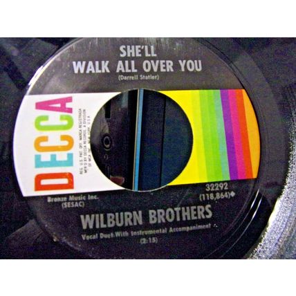 Wilburn Brothers-The Shakiest Gun In The West-1968-45rpm EX
